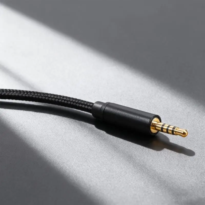 193A Heavy Duty 2.5mm Audios Cable with 4Pole TRRS Plugs Builts with Gold Plate Terminals OFC Conductors for Clear Audios