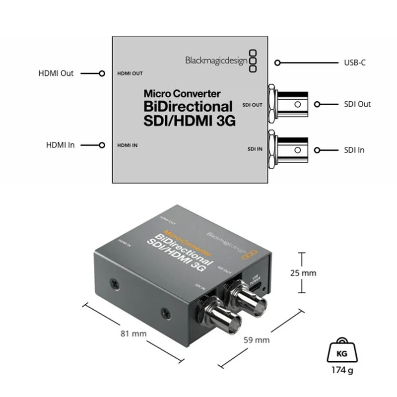 Blackmagic Design BDM UltraStudio Recorder /Monitor/ Micro Converter Bidirectional SDI/HDMI 3G