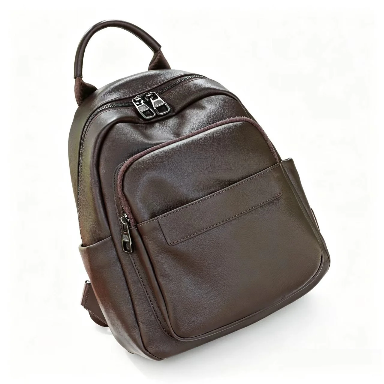 Vintage Genuine Leather Backpack Woman 2026 New Cow Leather Shoulder Bags Ladies Fashion Cowhide Travel Tote Bag
