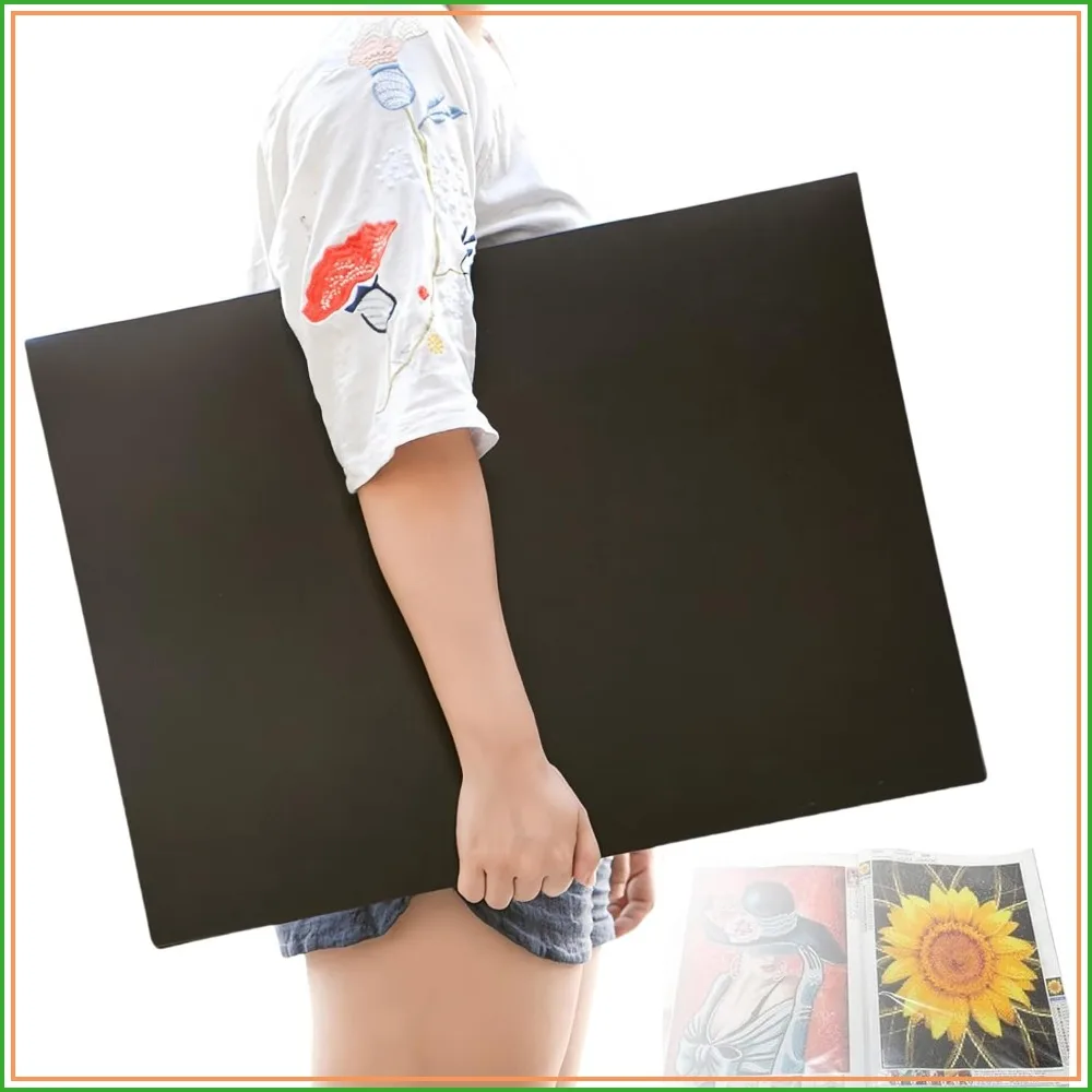 

A2 Diamond Art Portfolio Book 22"x16" - 30 Sleeves Heavy Duty Binder for Artwork Display, No Crease Poster Folder