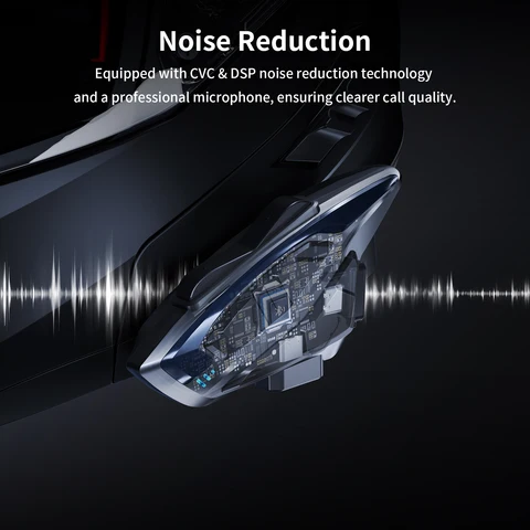 Fodsports T6 мотогарнитура,Мотоциклетная гарнитура,Bluetooth для шлема,Интерком, BT5.4