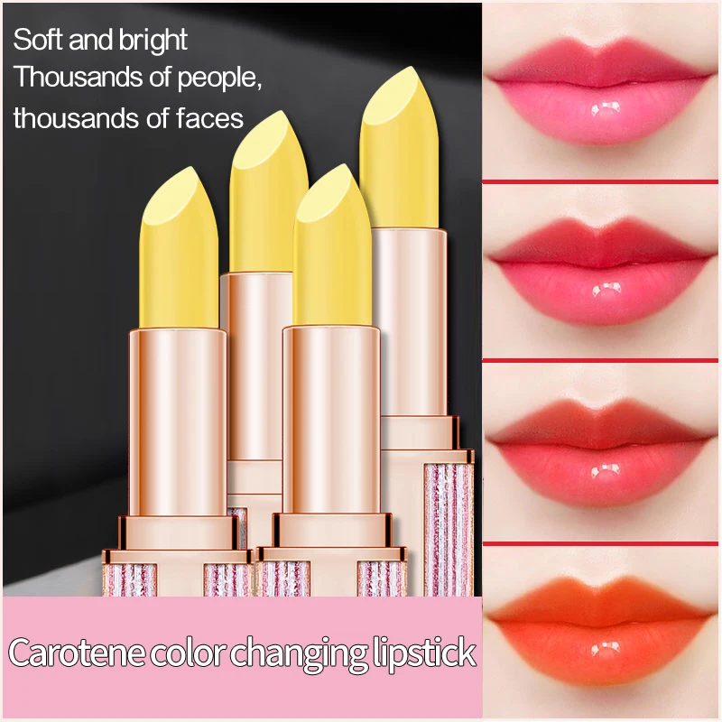 YANQINA Color Changing Lipstick Nutritious Carrot Extracts Lip Balm Waterproof Lips Makeup Care Moisturizer Cosmetics Lipbalm