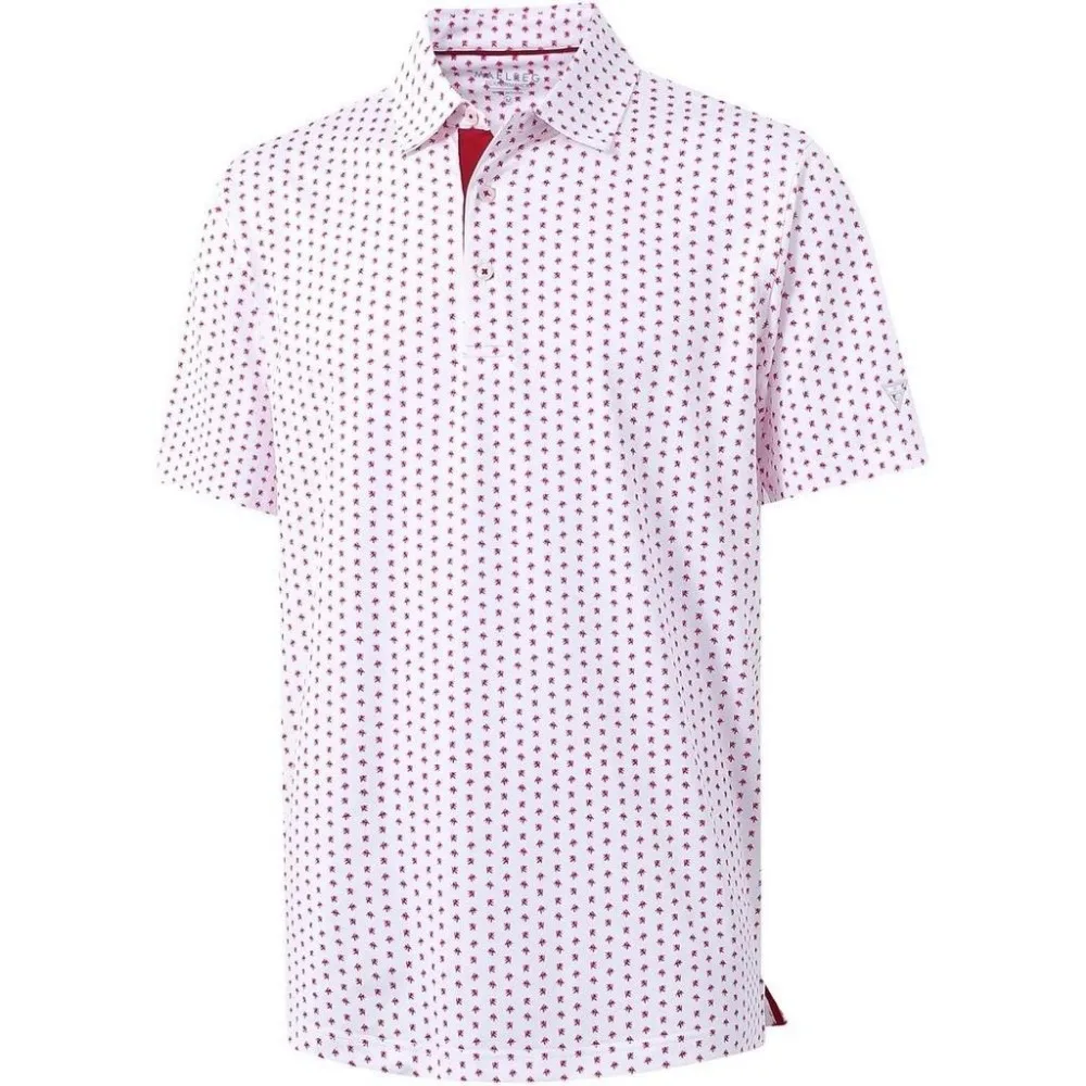 Men's Golf Polo Shirt Short Sleeve Fashion Print Sportswear Casual Summer Shirt Activewear for Golf & Outdoor Lightweight Travel