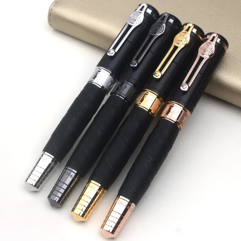 إصدار محدود من قلم حبر جاف ذو طابع أسود مشهور، جل عالي الجودة، أدوات مكتبية للكتابة على الأعمال، هدية كتابة سلسة