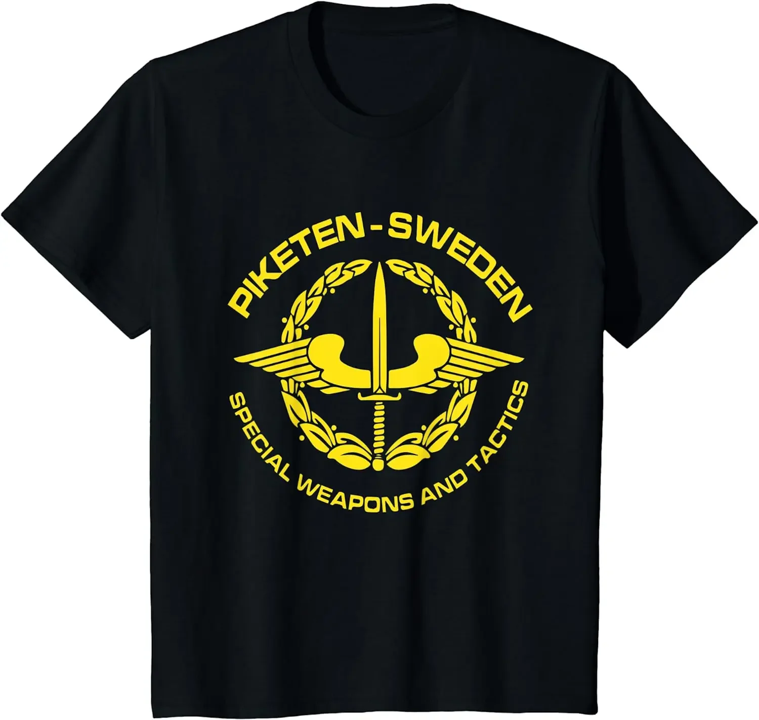 Sweden Piketen Swedish Special Forces Badge T-Shirt 100% Cotton O-Neck Summer Short Sleeve Casual Mens T-shirt Size S-3XL