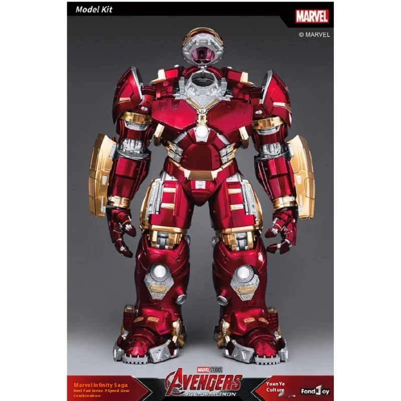 Kit modello Fondjoy Hulkbuster da 45 cm Marvel Avengers Light Up Armor Figura precostruita Anti-Hulk Iron Man da collezione