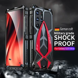 Sport Car Military Grade Anti Fall Silicone Aluminum Metal Case For Samsung Galaxy S25 Ultra S24 S23 S22 Ultra Strong Drop Proof
