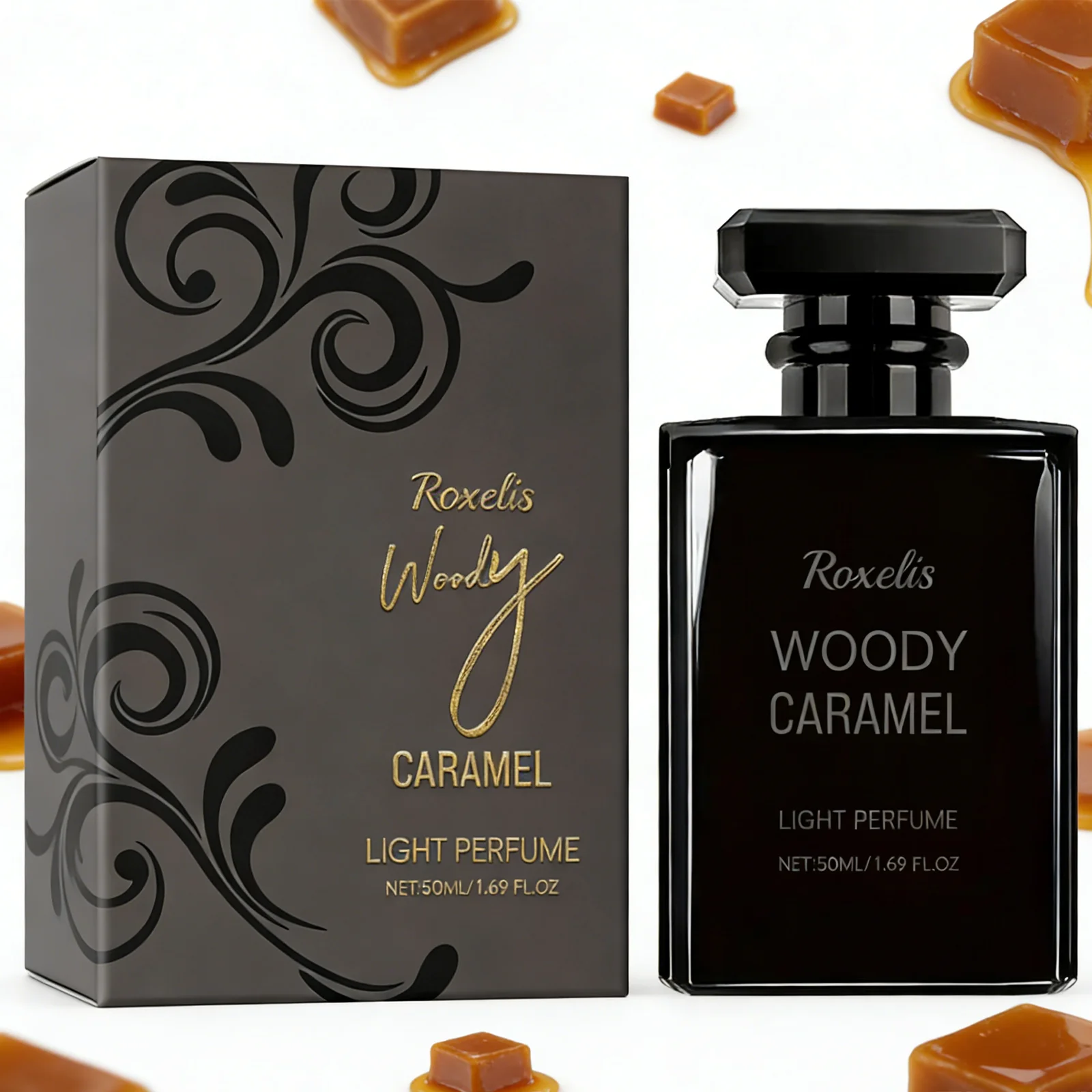 

Парфюм 50 мл «Древесно-Карамельный» для женщин и мужчин, натуральный свежий стойкий аромат, дорожный формат, туалетная вода, подарок