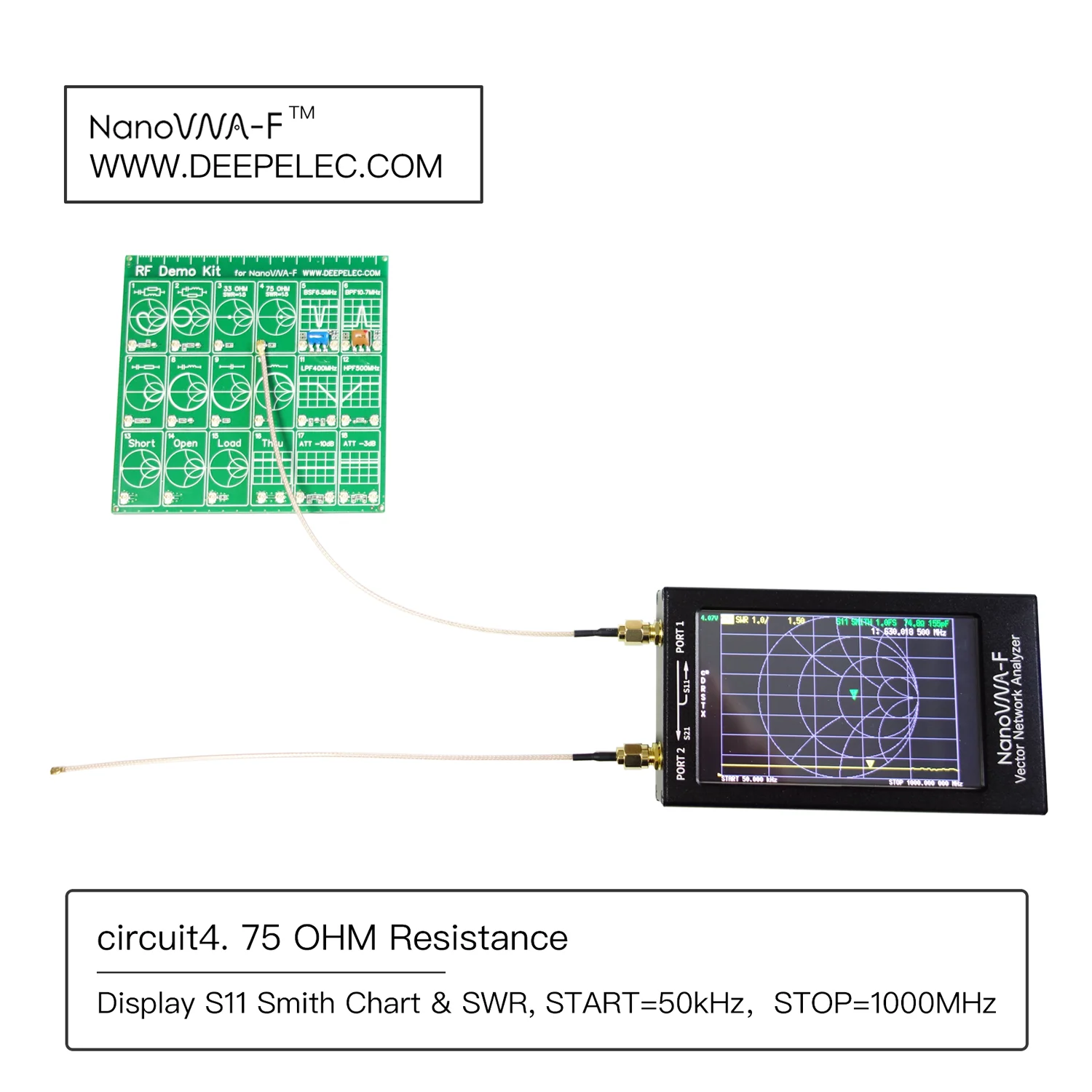 Vector Network Antenna Analyzer + 4.3 inch IPS LCD + Metal Case V3.1 Version