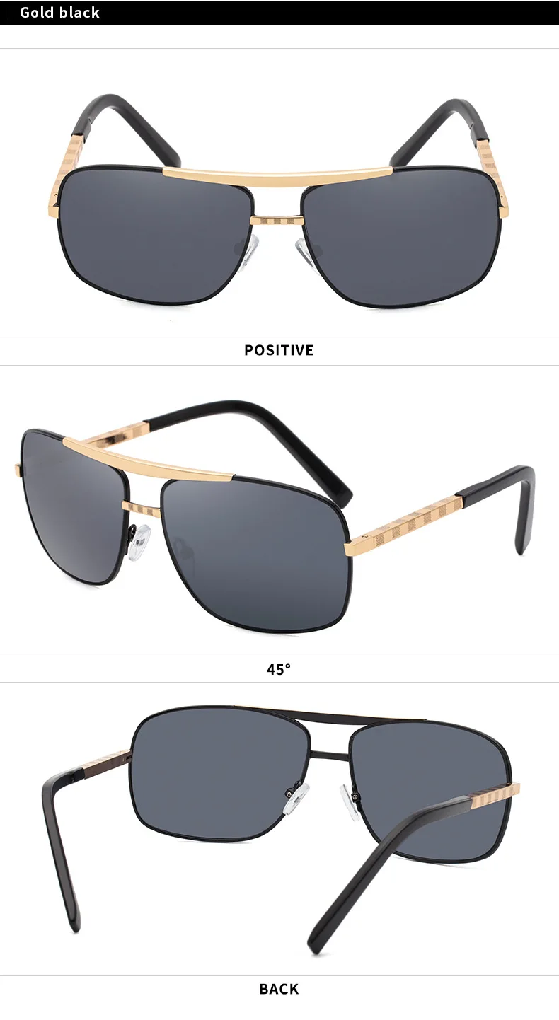 Retro Quadratische Sonnenbrille für Herren 2026 Luxusmarken-Designer Klassische Punk-Sonnenbrille für Männer Vintage Frühlings-Eyewear UV400-Schutz – Detail 16