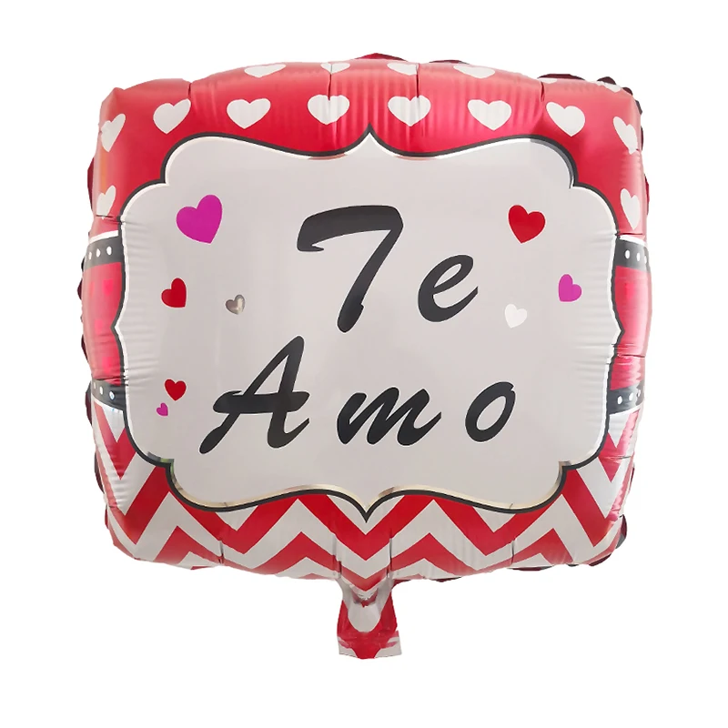 10pcs 18inch Spanish TE AMO Foil Helium Balloons Valentine\'s Day Gifts I Love You Air Globos Engagement Wedding Party Decoration
