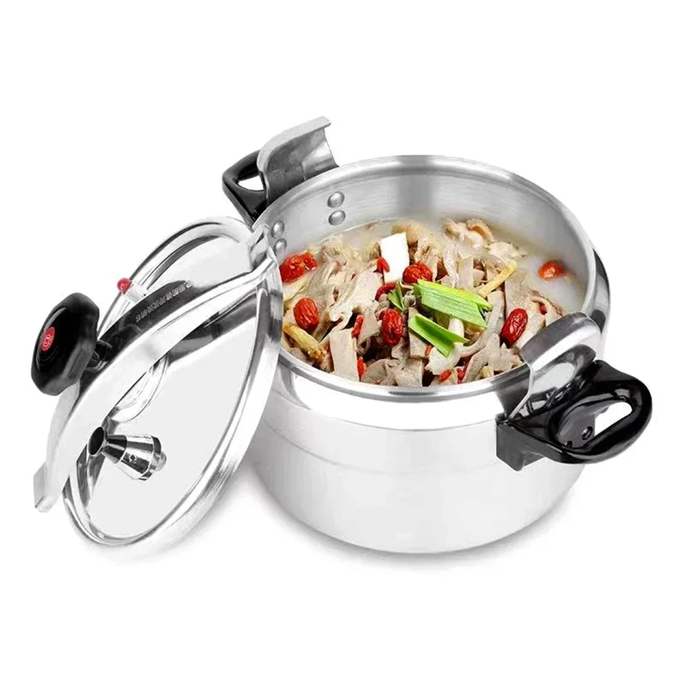 Commercial Pressure Cooker High Capacity Gas Induction Kitchen Cookware Stew Pot Sauté Simmer 압력밥솥 Pressure Cooker Cookware