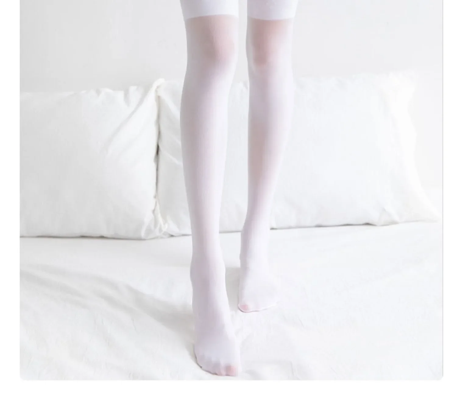 Kompressionsstrümpfe für Damen, kniehohe Socken, sexy Frühlings-Antirutsch-Hohe Socken, lange Strümpfe in Schwarz, Grau, Weiß, Kniestrümpfe – Detail 17