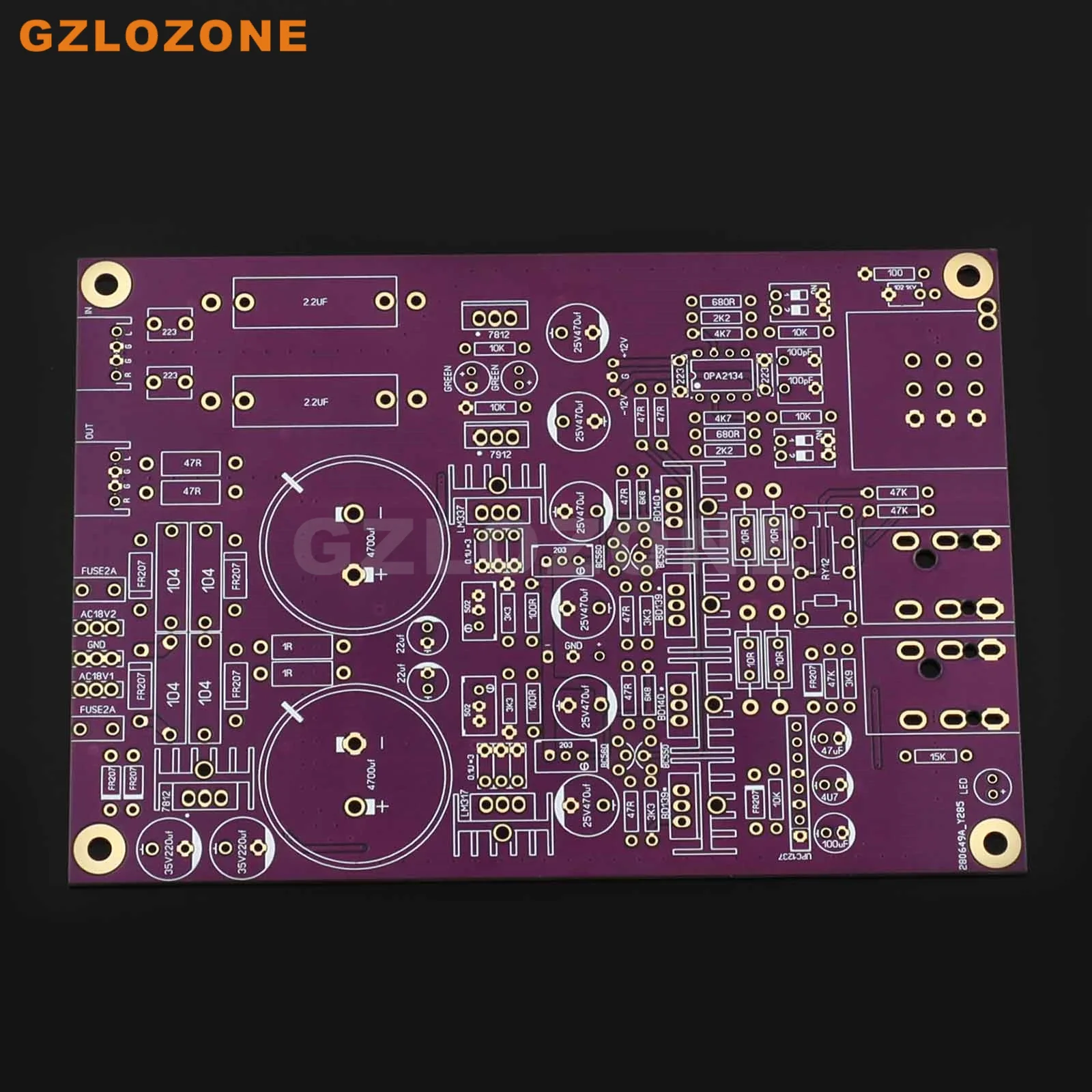 Classic HI-END Base On Lehmann Class A Headphone Amplifier LEM Preamplifier Bare PCB With Protection