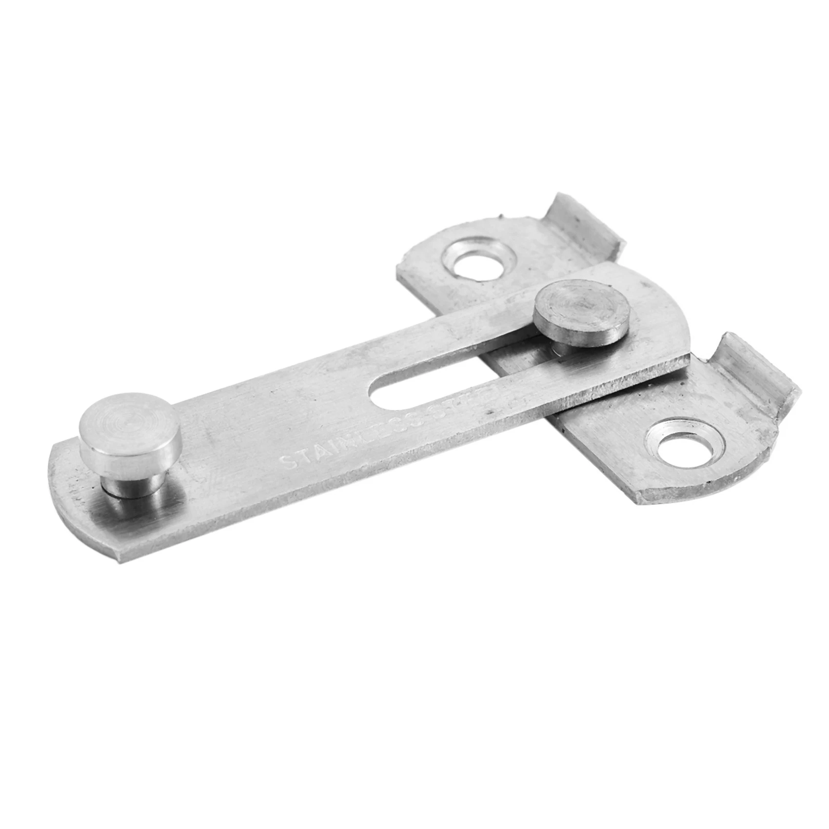 2X Hasp Latch METAL Hasp Latch Lock Sliding Door Lock For Window Cabinet Fitting