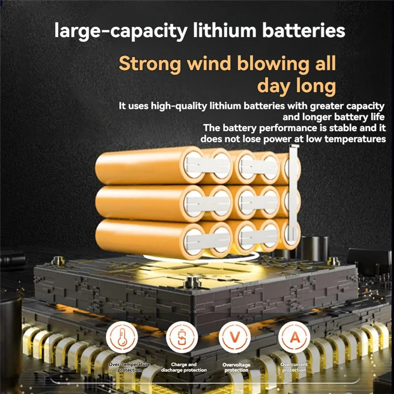 AA19 ventilateur violent ventilateur 340000 tr/min outil de soufflage de nettoyage de poussière portable collecteur de poussière électrique Rechargeable ventilateur Turbo de voiture