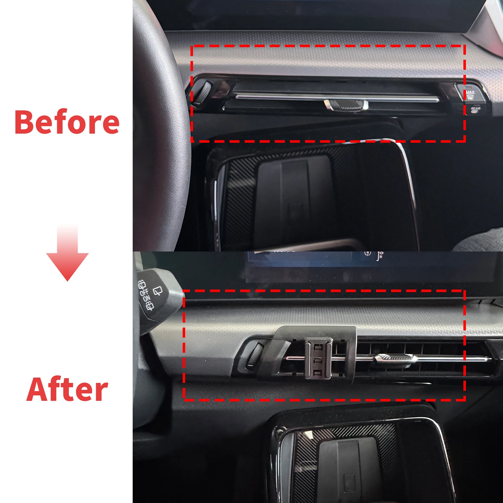 fit for BMW X1 X2 2023 2024 2025 Custom Fit Phone Holder Mount Dashboard Screen Base No Drill Car​​ accessoires