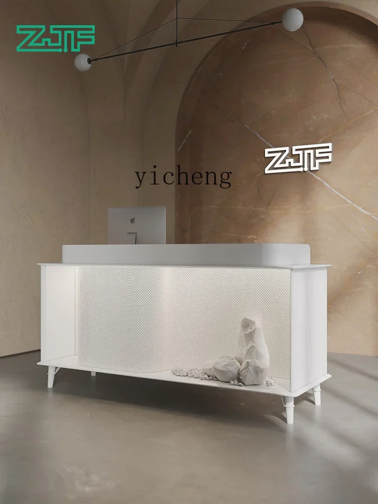 ZC Clothing Store Simple Cashier Cashier Health Club with Light Reception Desk Information Desk New Product