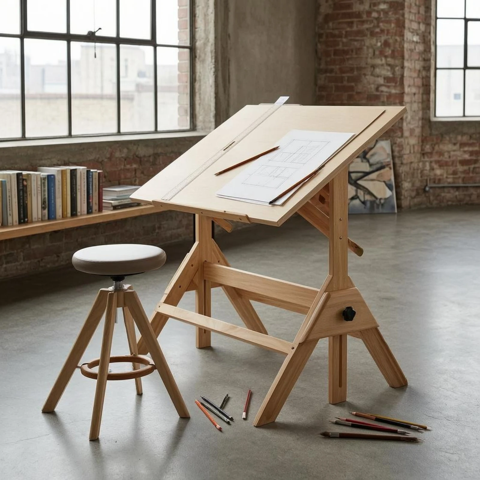 Art Furniture Drafting Desk Ad - Desk Setup Drawing 评论和价格