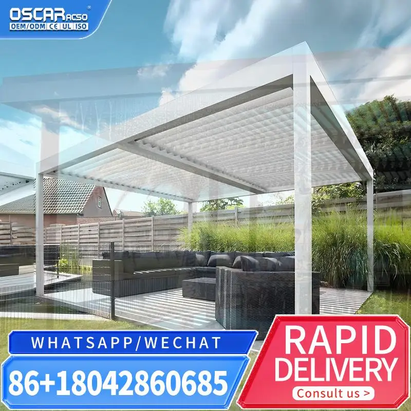 Hot Selling Design Aluminum Gazebo Outdoor Pergola for Sun and Car Shading pergola