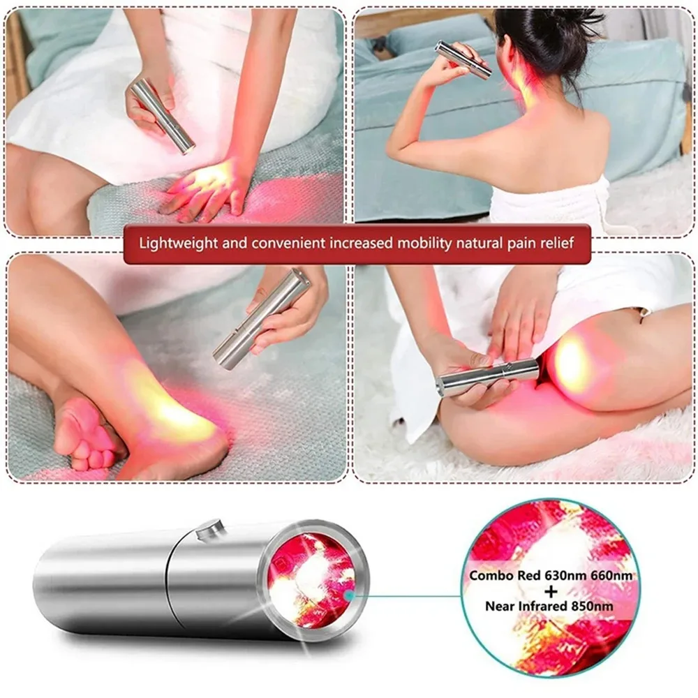 Cold Laser Red Light Physical Therapy Machine Near Infrared Light Therapy Chronic Pain Relief Skin Health Treatment