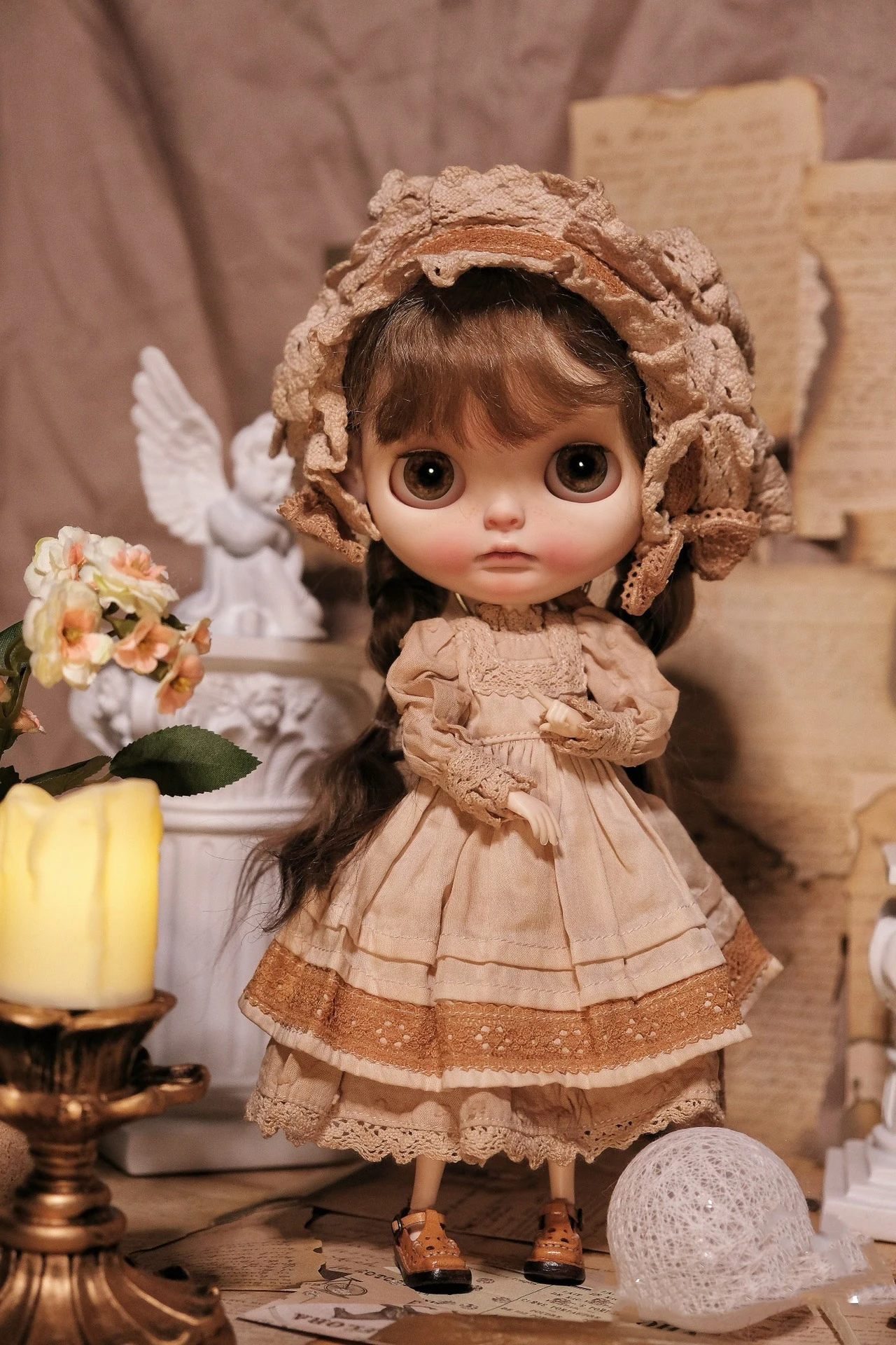 

Dula Doll Clothes Dress Tea dyeing skirt Blythe ob24 ob22 Azone Licca ICY JerryB 1/6 Bjd Doll Accessories