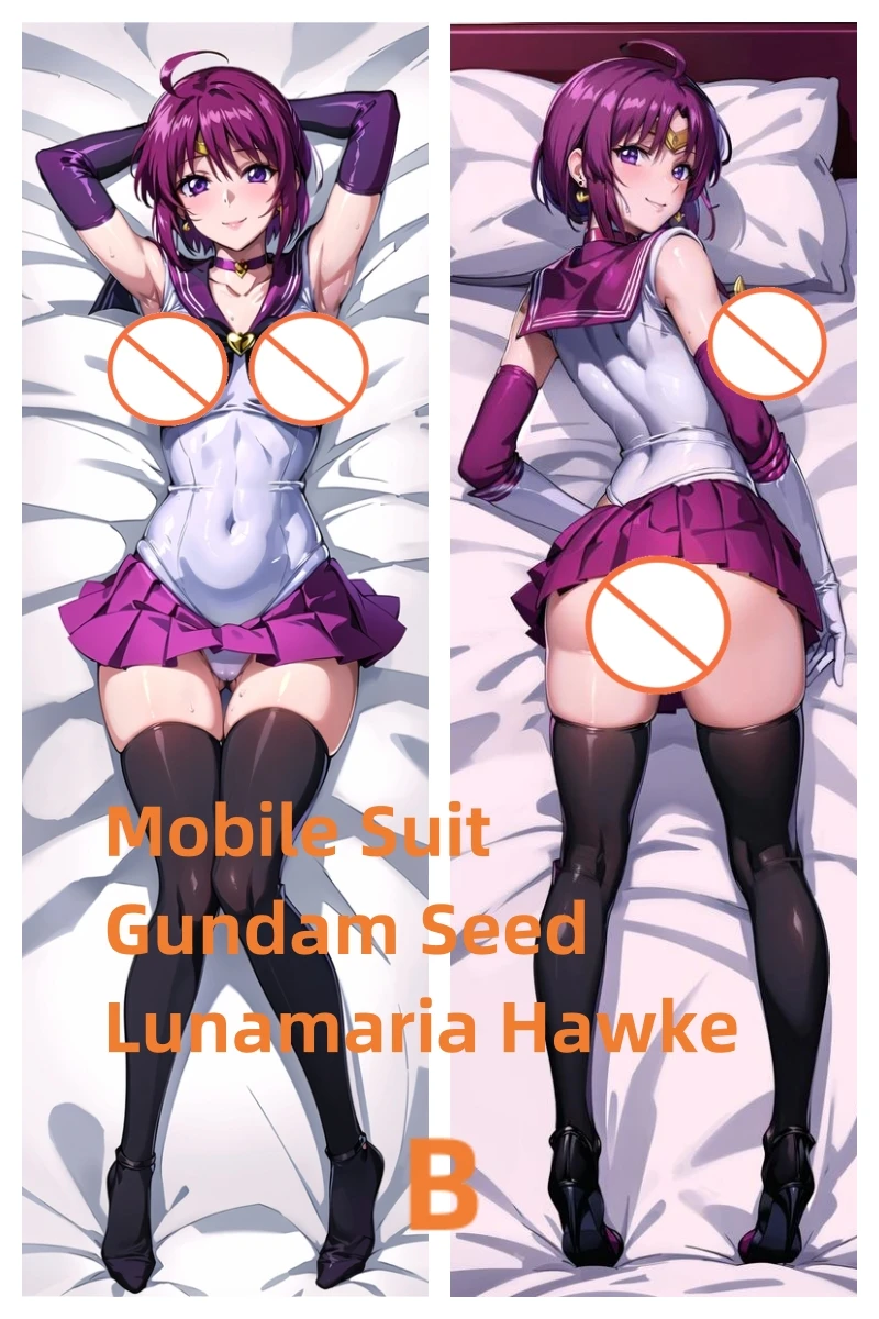 

Dakimakura Anime Pillow Case Mobile Suit Gundam Seed Lunamaria Hawke Double-sided Print Of Life-size Body Pillowcase Gifts Can