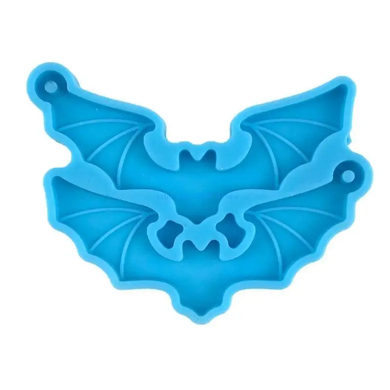 85LF مزيج هالوين الخفافيش القرط قطرة الغراء قالب الايبوكسي حلية قالب الراتنج الصب قلادة قالب مناسبة لتقوم بها بنفسك