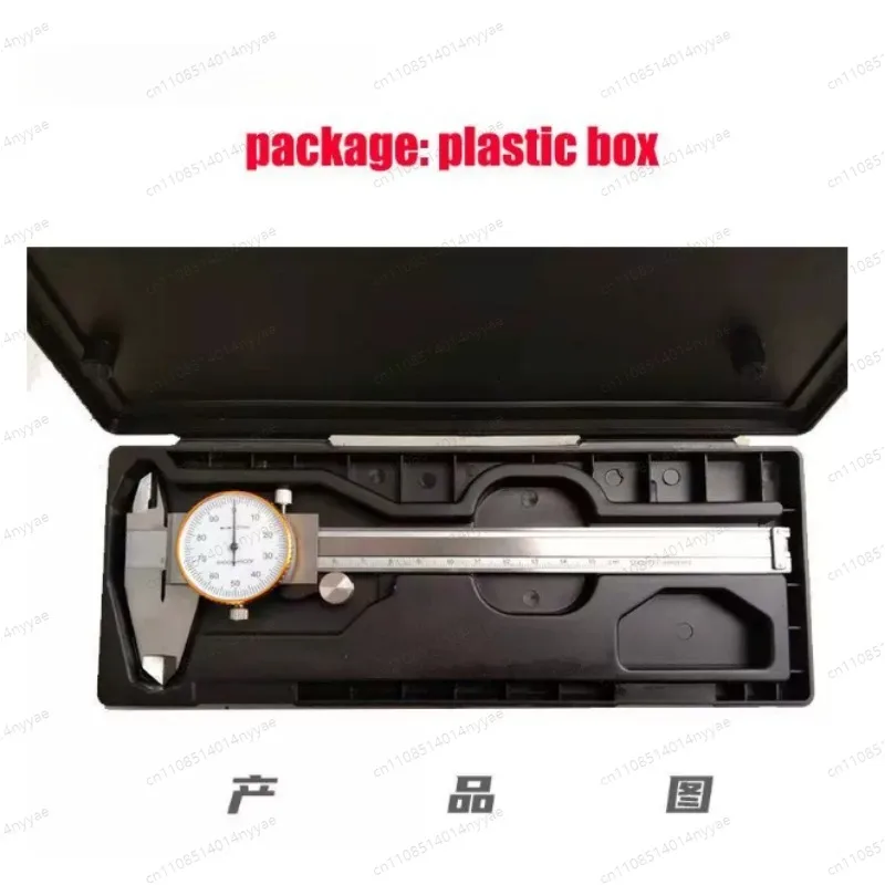 Shock Proof Stainless Steel Vernier Caliper 0.02mm High Resolution Metal Dial Calipers for Depth And Diameter Measurement