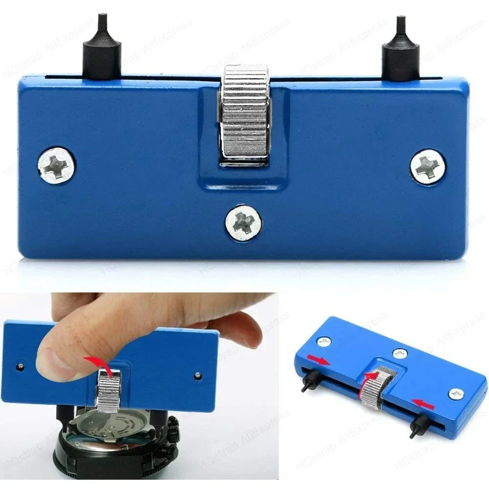 2 in 1 Watch Repair Tool Set Watch Backcase Remover Tool Remover Holder Watch Case Back Opener Watchmaker Tools Accessories