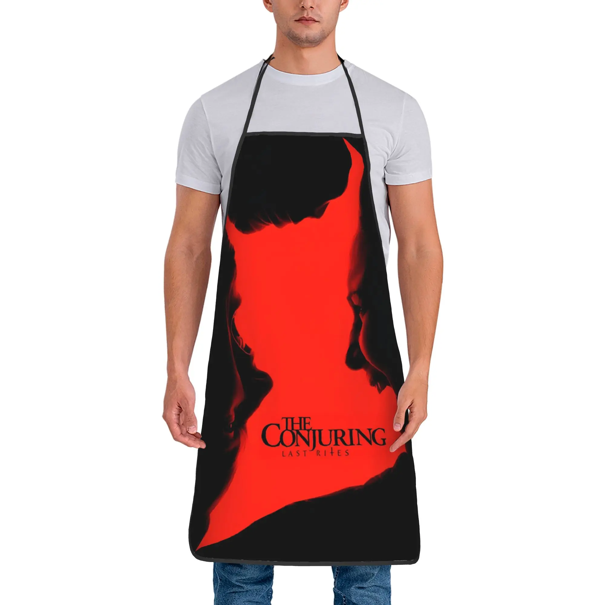 The Conjuring Last Rites Horron Apron  Household Adult Kitchen Accessories Work Fashion Aprons without Pocket