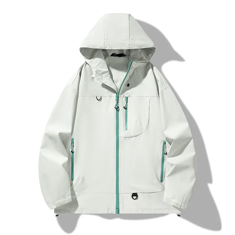 Gorasio Men Jackets Men's Work Clothes Spring Autumn Windproof Waterproof Jackets Men's Mountaineering Suit Trendy Couple Jacket