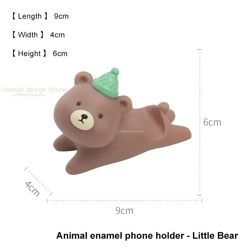 Animale del fumetto Decorazione da tavolo Smalto in PVC Telefono Golder Persona pigra Dramma Chasing Tablet Staffa di supporto Regalo per studenti