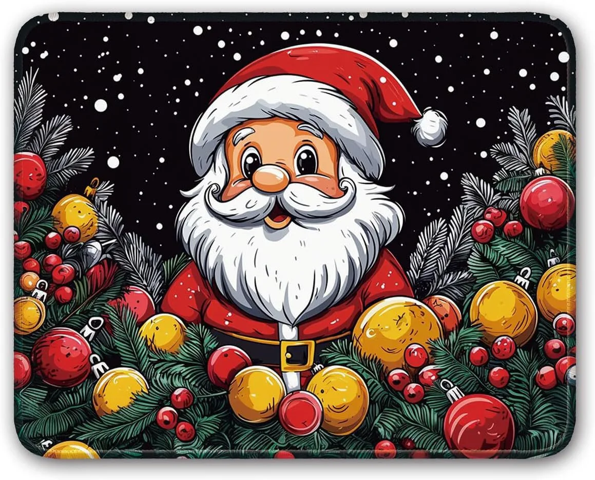 

MP06 Mouse Pad Gaming Computer Office Accessories Santa Claus Laptop Mouse Rubber Pad Anti slip Small Desktop Pad 210 * 260mm