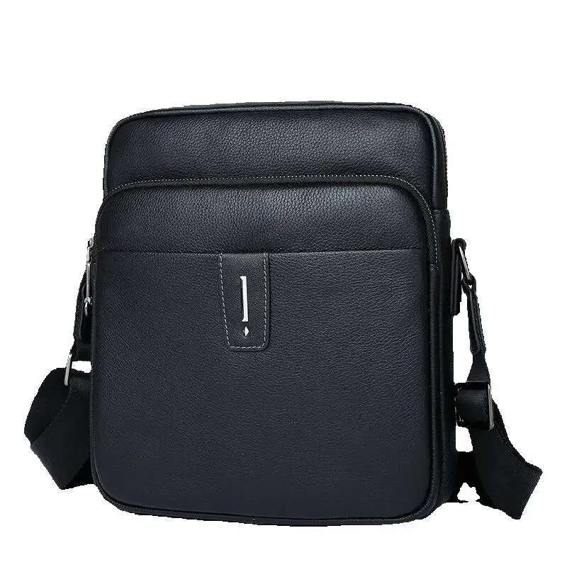 Top Layer Cowhide Business Casual Small Backpack Trendy Genuine Messenger Bag Men Men's Single Shoulder High-end Crossbody