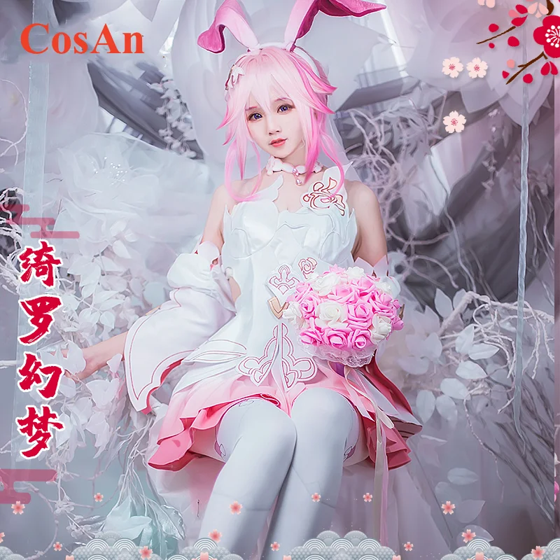 

CosAn Honkai Impact 3 Yae Sakura Cosplay Costume Sweet Nifty Lovely Uniform Dress Activity Party Role Play Clothing