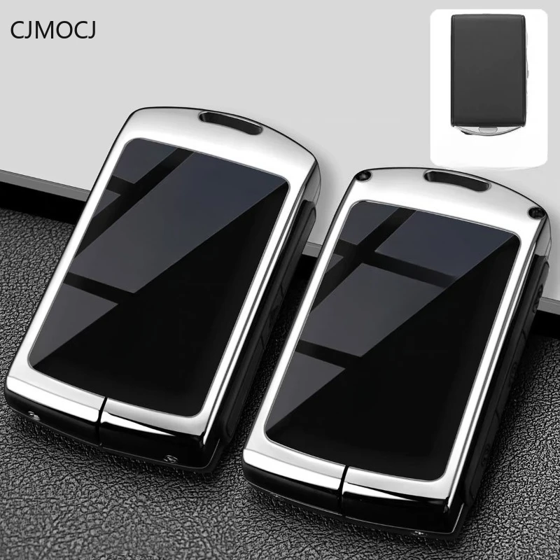 Premium Zinc Alloy Key Cover Case for Volvo XC90/XC40/S60/S90/C40/V60/V90/XC60 - Protective Key Fob Shell  Keybag Keychain