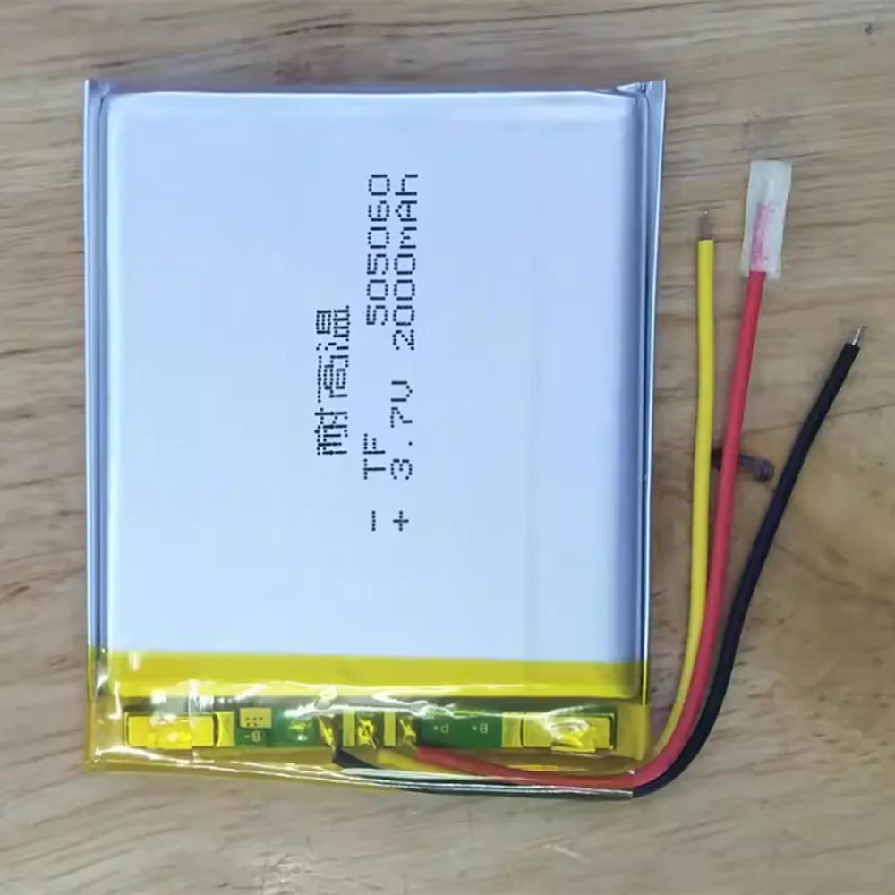 3.7V 2000mAh 505060 Rechargeable Polymer Lithium Lipo Battery 3 Wires For MP3 Bluetooth Speaker Headset PDA GPS MID TV BOX GPS