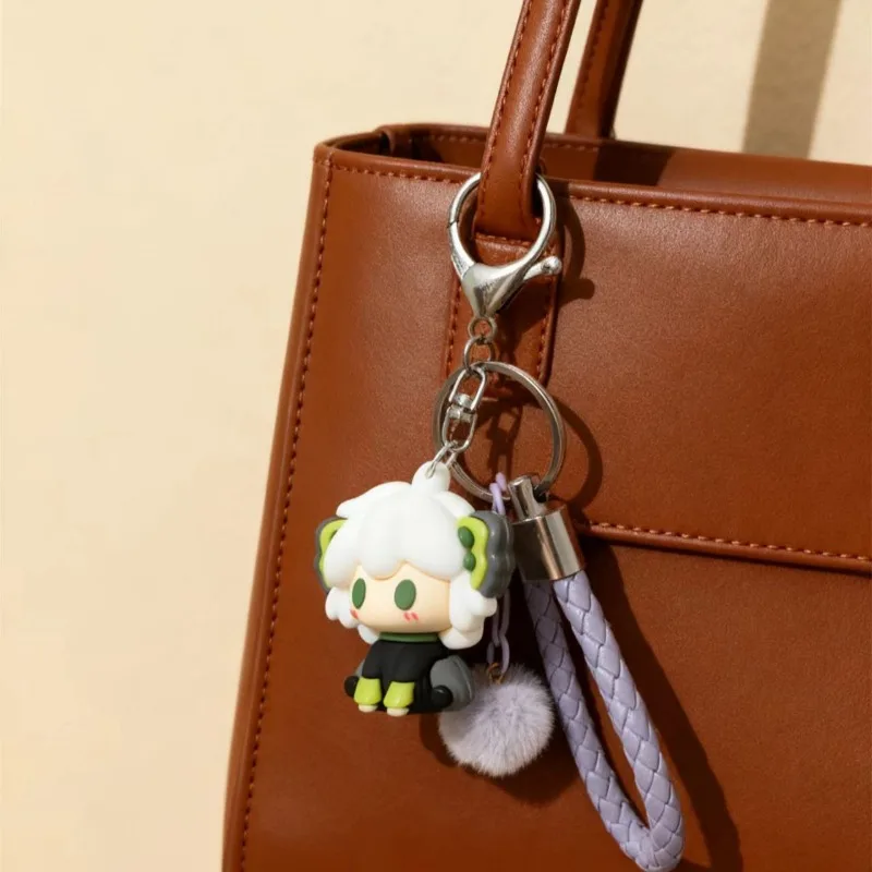 

Усовершенствованный и изысканный периферийный 3D силиконовый милый брелок для ключей с изображением маленькой черной войны, украшение для сумки, кулон, подарок