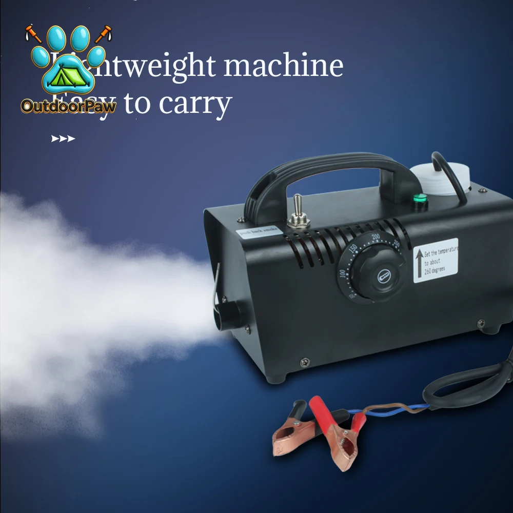 12V Low Pressure Smoke Machine - Remote Control Fog Machine for Parties, Concerts & Stage Performances