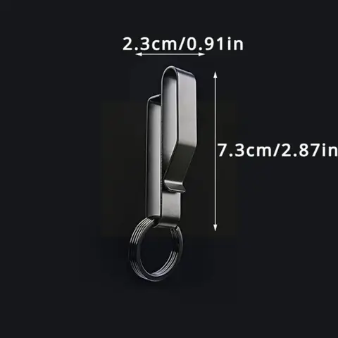 1PC Stainless Steel Belt Hook Carabiner Car Keychain Belt Hanger Bottle Hook Camp Water Holder Tactical Outdoor EDC Buckle Tool