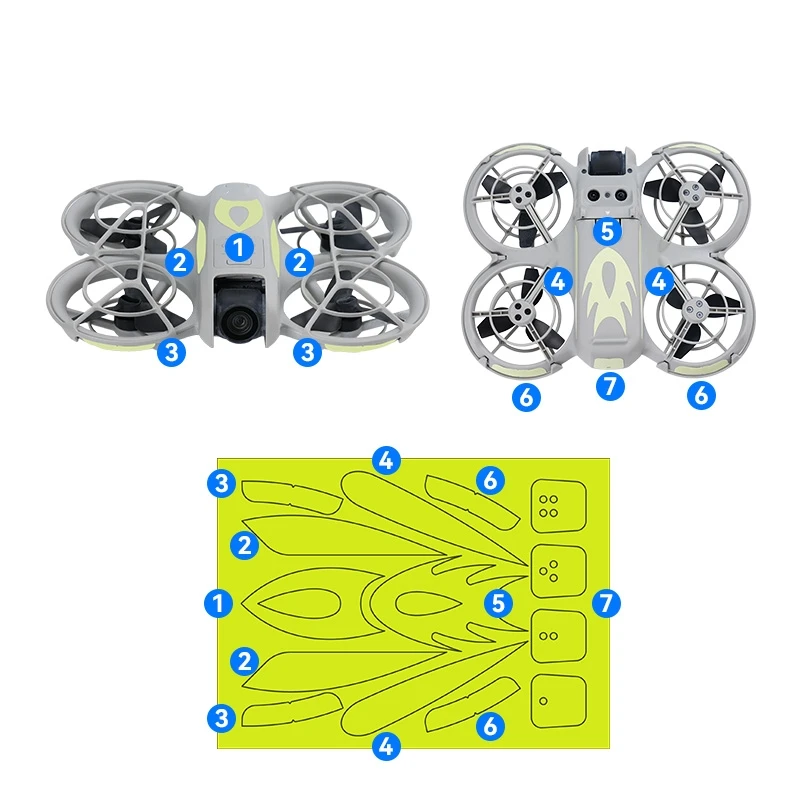 Luminous sticker For DJI NEO glow-in-the-dark stickers drone decal accessories