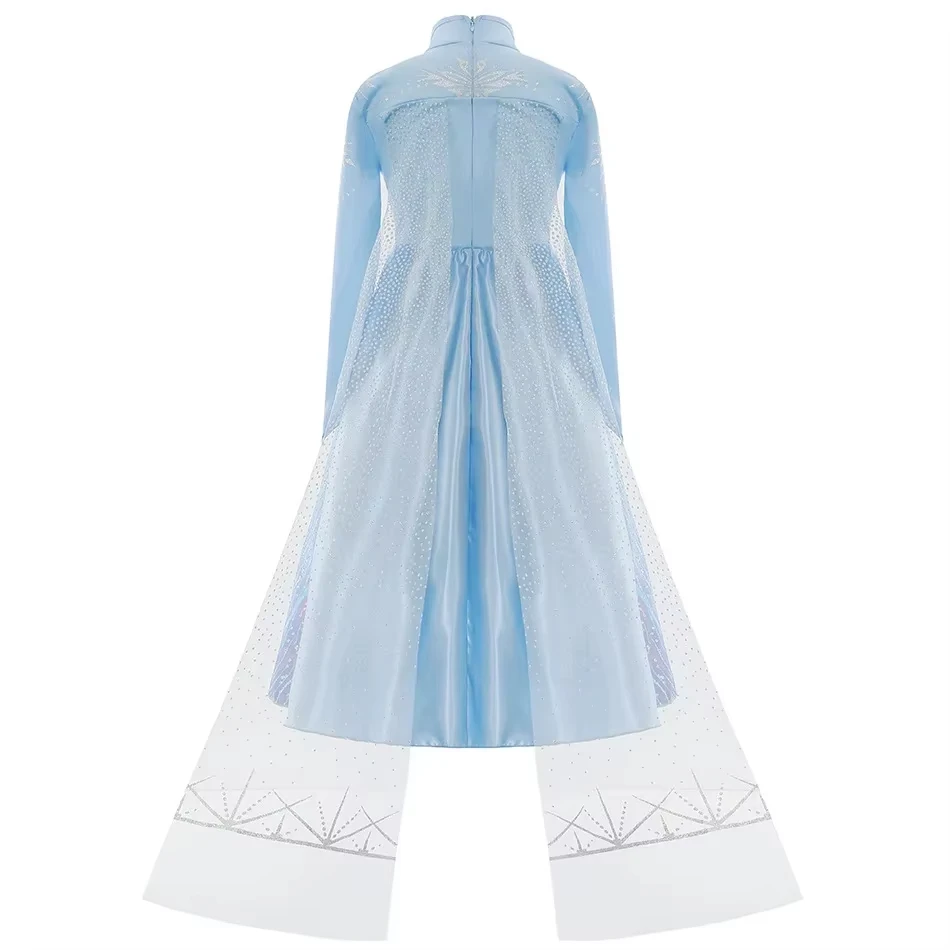 فستان الأميرة للفتيات من ديزني فروزن 2 إلسا للأطفال فستان ملكة الثلج زي يتوهم للأطفال فساتين كرنفال الكرة فيستدوس #4