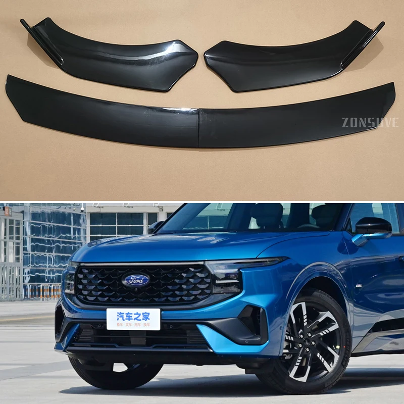 Use For Ford Edge 2015--2024 Year Front Bumper Lip Splitter Spoiler Body Kit Accessories