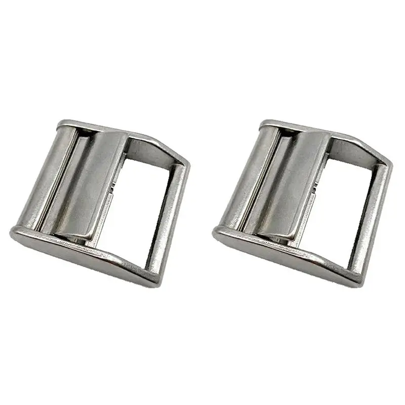 

2X Cam Buckle Ratchet Tie Down Strap Or Webbing Cargo Lashing Luggage Bag Belt Metal Buckle,38Mm 304 Stainless Steel-A08Q