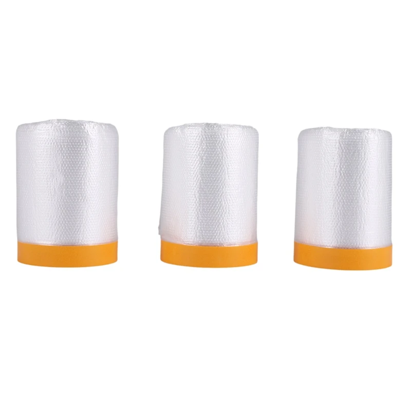 Rollo de hojas antipolvo, rollos de película adhesiva de plástico, película adhesiva drapeada con cinta autoadhesiva para pintar revestimiento de muebles