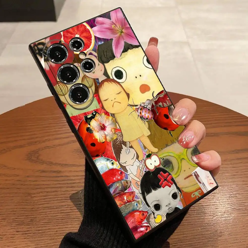 Чехол для телефона Japanese Girl Y-Yoshitomo Nara для Samsung S25, S24, S21, S22, S23, S30, Ultra, S20, Plus, Fe, Lite, 5G Black Box