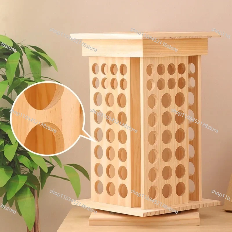 Essential Oil Bottled Display Shelf Smooth Rotating Storage Rack Beauty Salon Desktop Organizers 125 Grid