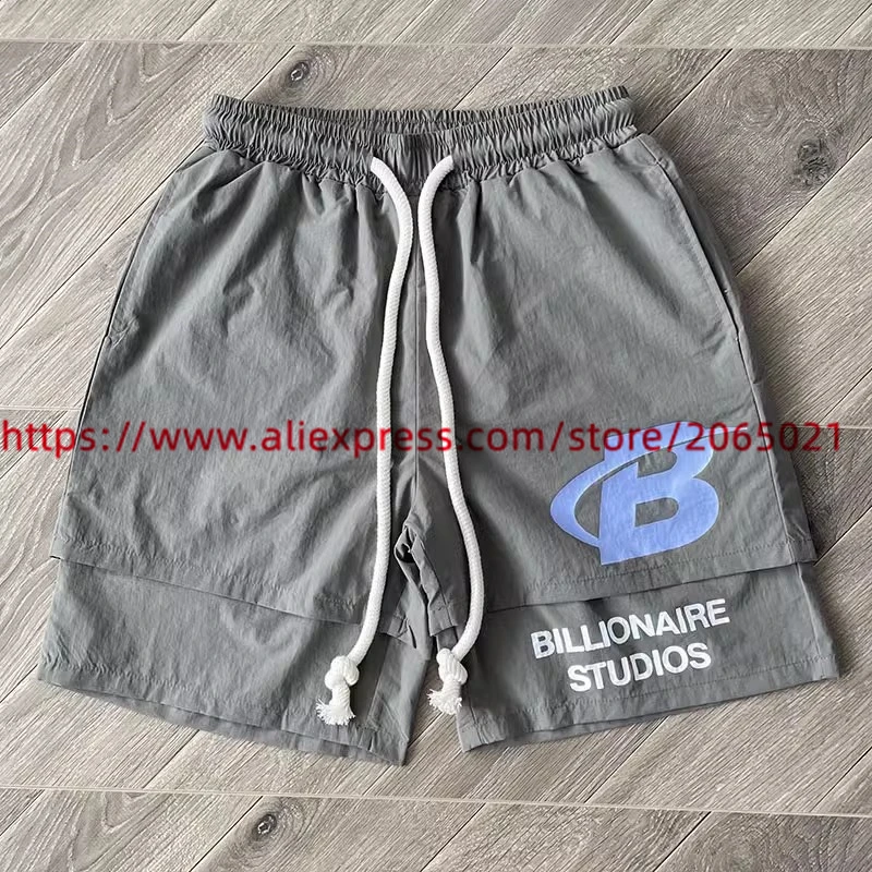 2024ss Blutosatire Shorts Men Women 1:1 Best Quality Jogger Drawstring Breeches