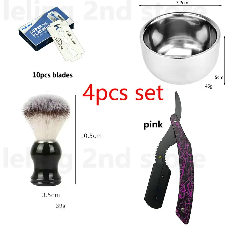 스트레이트 바버 면도기 나무 트리머 수동 면도기 전문가용 스트레이트 엣지 스테인리스 스틸 날카로운 바버 면도기 선물